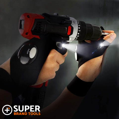 Image of SuperGloves™ LED Flashlight Gloves - A Light Exactly Where You Need it!