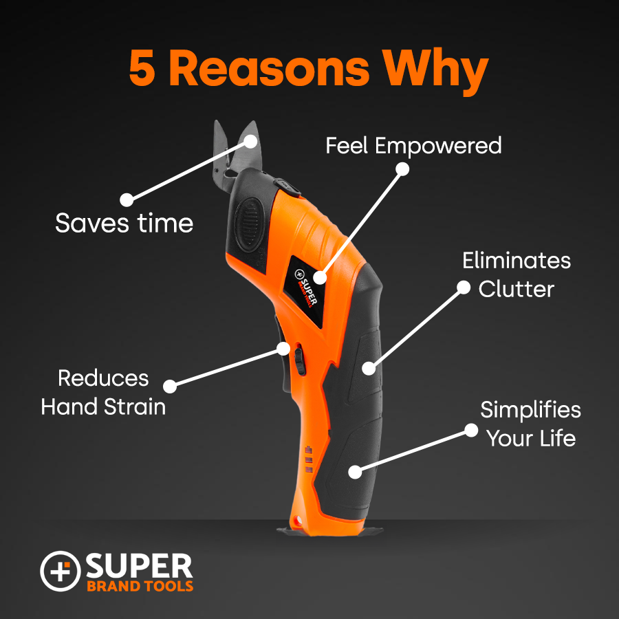 SuperScissor - Electric Scissors for Home and Craft