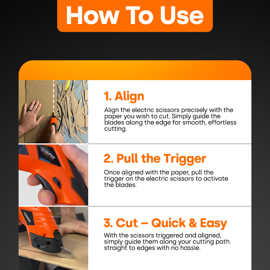 SuperScissor - Electric Scissors for Home and Craft