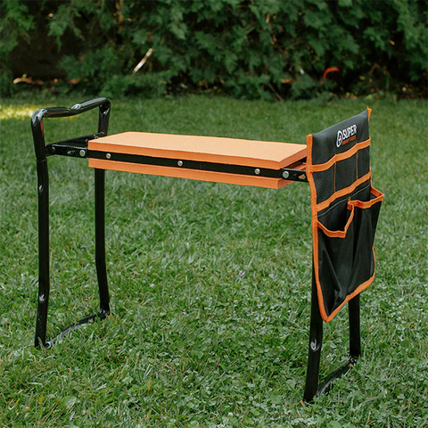 Image of SuperKneeler™ - Foldable Garden Kneeler Seat with Tool Bag