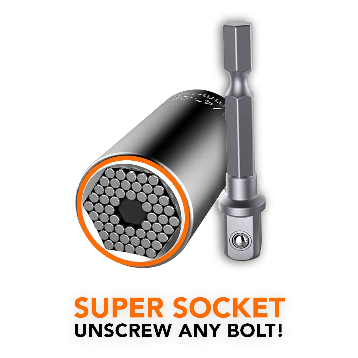 Super Socket™ - Instantly Grip Any Shape Bolt!
