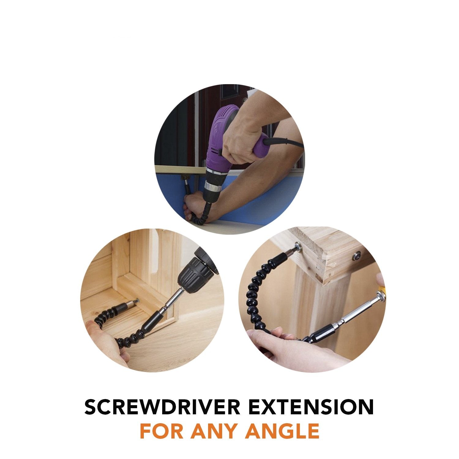 SuperBit™ - Screwdriver Extension for ANY Angle!