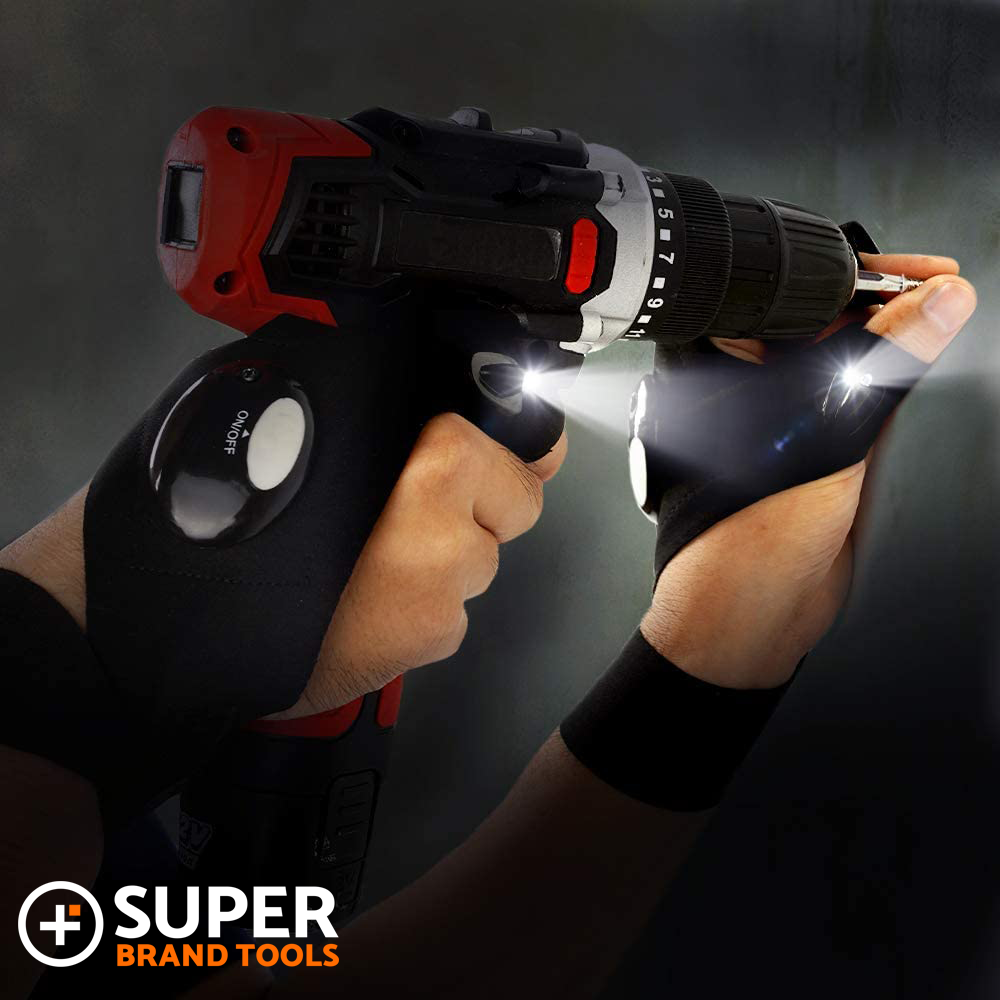 SuperGloves™ LED Flashlight Gloves - A Light Exactly Where You Need it!