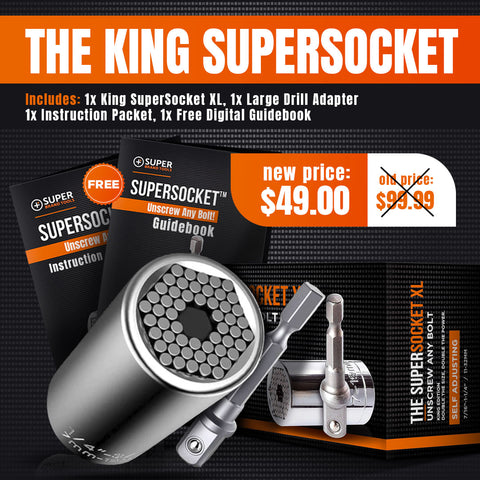 SuperSocket™ XL King Size - Unscrew Larger Bolts!