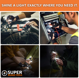 SuperGloves™ LED Flashlight Gloves - A Light Exactly Where You Need it!